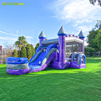 Château gonflable pour enfants avec toboggan, structure de jeux gonflable, équipement de jeux d'extérieur