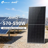 Panneau solaire bifacial HJT N-Type 570-590W avec garantie de 30 ans, prix de gros