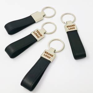 Porte-clés en cuir personnalisé avec gravure laser, logo en métal, sublimation, porte-clés de voiture de luxe en cuir PU - Product Image 6