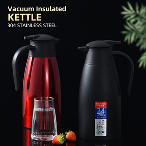 Hot bán chân không cách điện phích trà cà phê nồi thép không gỉ nhiệt ấm đun nước cà phê - Product Image 4