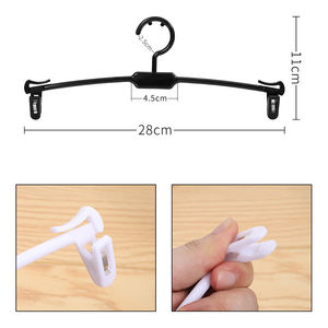 Cintres de lingerie en matière plastique solide <span class=keywords><strong>pour</strong></span> soutiens-gorge de bikini débardeurs ceintures et cravates cintres d'affichage de sac en tissu - Product Image 3