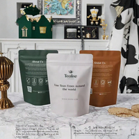 Sachet Doypack en Mylar givré avec fermeture zip, personnalisable avec logo, pour aliments pour animaux, biscuits et sushis