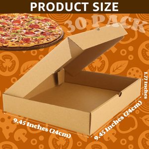 Tùy chỉnh lớn xách tay vuông tông mỡ kháng sóng Cookie bánh pizza hộp giấy - Product Image 4