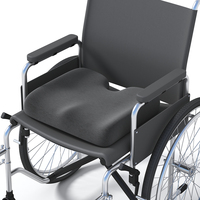Coussin de siège en gel pour fauteuil roulant, pour soulager la pression, coussin de siège en mousse à mémoire de forme pour la sciatique, coussin orthopédique pour chaise de bureau