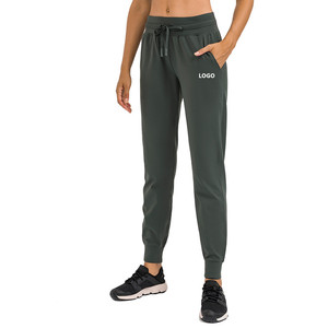 Pantalones de chándal para correr de tela deportiva transpirable para mujer profesional 2023 con bolsillo con cordón de secado rápido para entrenamientos - Product Image 3
