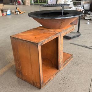 Vente directe d'usine Brasero extérieur multi-fonctions Brasero en acier corten Brasero avec <span class=keywords><strong>Plancha</strong></span> Bbq - Product Image 3