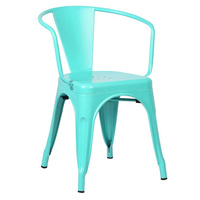 Chaise de salle à manger en fer de style industriel moderne, empilable, imperméable, durable, pour la maison, le bureau, le centre commercial, l'hôtel, options de personnalisation
