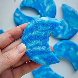 Cristal de Larimar Artificial Pulido de Alta Calidad, Estilo Bohemio, para Sanación, Moda, Recuerdo, Regalo, Venta al Por Mayor - Product Image 4