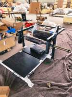 Machine à Pont de Gluteaux Professionnelle avec Plaque de Repose-Pieds Réglable, Coussin de Soutien pour les Cuisses et Rouleau Arrière pour Entraînement des Gluteaux et des Ischio-jambiers en Club