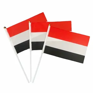 Hot Sale Low Price 14*21cm Yemen Hand Flag Factory Quality