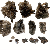 Vente en gros de grappes de quartz fumé noir naturel de qualité AAAs pour cadeaux et décoration