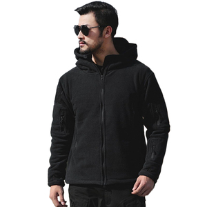 도매 남성용 플리스 아웃도어 택티컬 자켓 후드 코트 겨울용 방풍 자켓, 사냥 하이킹 여행용 - Product Image 2