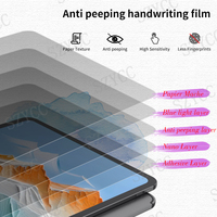 Film protecteur anti-reflet PET à pose rapide, film protecteur d'écran mat PET effet papier pour tablette iPad Pro 11 pouces 2024
