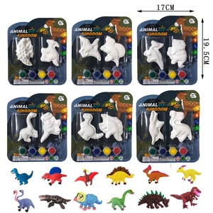 Divertente fai <span class=keywords><strong>da</strong></span> te giocattoli <span class=keywords><strong>da</strong></span> disegno bianco in gesso bianco bambola per bambini a buon mercato prezzo dipinto <span class=keywords><strong>dinosauro</strong></span> animale Graffiti giocattolo per bambini - Product Image 2
