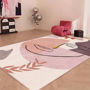 Alfombra Rectangular Abstracta de Estilo Nórdico, Imitación de Cachemira, Suave al Tacto, Decoración para el Hogar, Diseño Artístico con Patrón Geométrico - Product Image 3