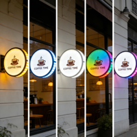 Nouvelle conception de boîte à lumière LED étanche IP65, panneau mural personnalisé double face en forme de cœur pour les hôpitaux et la décoration