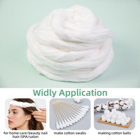 Boules de coton en spirale 100 % pur coton biologique pour salons de coiffure et fournitures de beauté pour manucure