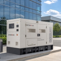 Generador Perkins de 50 kVA, Generadores Diésel Silenciosos de 40 kW, Generador Súper Silencioso Diésel con Certificación CE, Refrigerado por Agua, Sin Escobillas