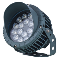 Faro LED Circolare Premium IP65 in Alluminio Pressofuso AC per Esterni, Non Solare, con Picchetto per Illuminazione di Sentieri, Giardini e Paesaggi