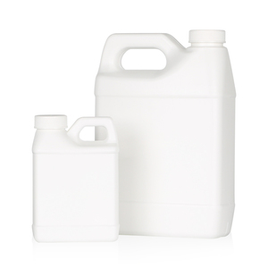 1000ml/500ml/250ml bán buôn cấp thực phẩm HDPE Trắng chai nhựa tay vuông xô với vít mũ cho chất lỏng hoặc sữa, điện - Product Image 3