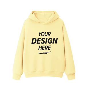 Sudadera con Capucha de Forro Polar Sólido de 420g, Ligera, Estampada y Bordada, SIN Bolsillo, Talla XL, con Apliques Bordados - Product Image 1