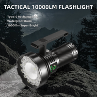 Lampe torche haute puissance Shingel 30 LED 10000 Lm, lampe de secours, batterie externe rechargeable, lampe de randonnée, de camping, de patrouille, de recherche