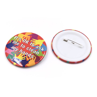 Kit de badges bouton personnalisables avec logo, forme ronde, en métal, avec pièces avant et arrière