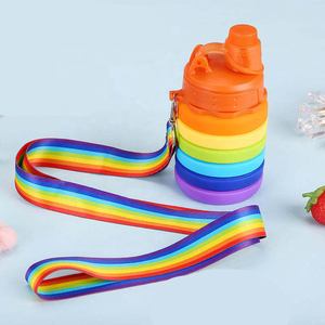 Vente en gros de gobelets pliables en silicone personnalisés, pour le sport en plein air, les voyages, portables, rétractables, couleur arc-en-ciel, tendance, unisexe pour adultes/enfants - Product Image 5