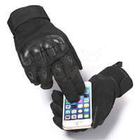 Gants anti-choc à doigts entiers, protection de la paume en PU, sangle de poignet réglable, activités de plein air, unisexe, résistants à l'usure