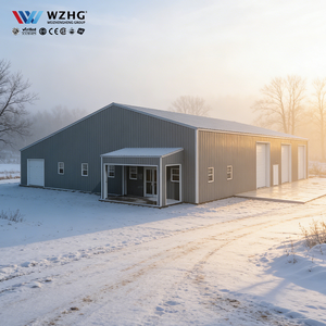 Bâtiment préfabriqué à grande portée résistant aux séismes Q355B à haute résistance pour le stockage de machines lourdes, livraison rapide - Product Image 1