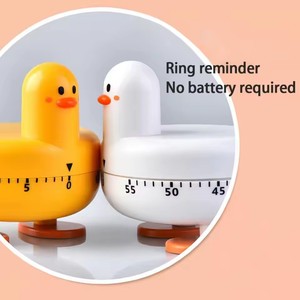 Cute Duck <strong>Mechanical</strong> Kitchen <strong>Timer</strong>, Christmas Holiday New Year 60-Minute Wind up Dial Countdown <strong>Egg</strong> Reminder - Product Image 2