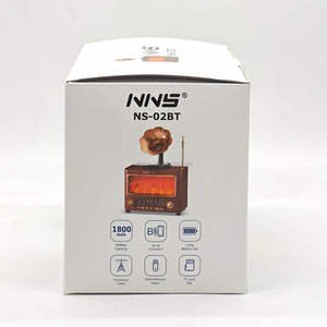 ELETREE NS-02BT Radio Retrò BT AM/FM/SW 3 Bande con Lettore <span class=keywords><strong>USB</strong></span> TF MP3, Lampada a Fiamma <span class=keywords><strong>Ricaricabile</strong></span>, Altoparlante Vintage Stile Grammofono - Product Image 6