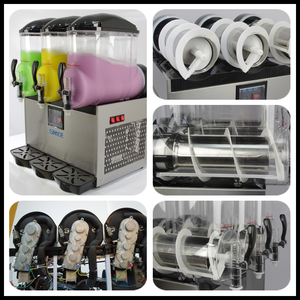 Suministro de fábrica Máquina de aguanieve de hielo comercial de tres cilindros Máquina de bebidas congeladas para batidos de hielo Bebida de hielo de verano de congelación rápida - Product Image 5