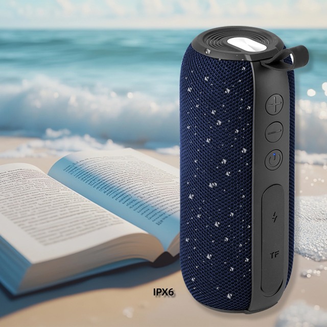 Classic Outdoor Waterproof Bluetooth 5.3 Speaker Heavy Bass Sound Loudspeaker IPX6 Sports Wireless Bt Portable Fabric Speaker