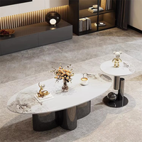 Table basse en métal moderne minimaliste de luxe pour le salon, meubles de maison