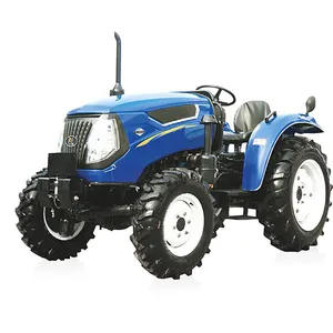 Tractor de 4 ruedas chino de moda 50HP-110HP con cabina completamente sellada y cerrada y un aspecto perfectamente aerodinámico