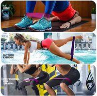 Résistance Accueil Entraînement Élastique Stretch Caoutchouc Latex Mini Boucle Bande Gym Exercice Résistance Boucle Bandes