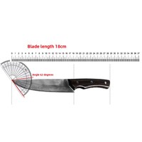 Couteau à désosser multi-usage en acier Damas forgé à la main pour la viande de porcs et de bovins
