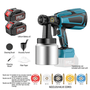 Pistolet à peinture électrique H-ENGJ 228V avec batterie Li-Ion, mini pulvérisateur pour usage domestique et bricolage - Product Image 4