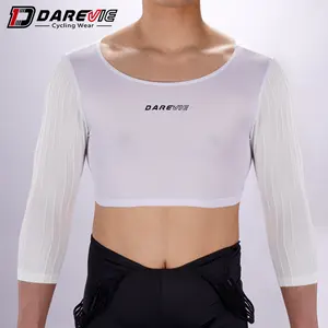 Darevie OEM Breathable 3/4 Long Sleeves Cycling Underwear Soft Base Layer Quick Dry Men Base Layers