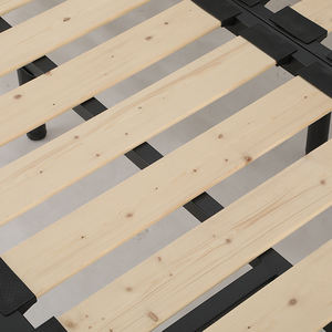 Telaio del letto King size tubo di acciaio nero in legno massiccio lamella di <span class=keywords><strong>base</strong></span> del <span class=keywords><strong>materasso</strong></span> in metallo - Product Image 5