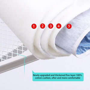 Coussin en <span class=keywords><strong>mousse</strong></span> épaissie 100% coton avec accessoire pour porte-vêtements Planche <span class=keywords><strong>à</strong></span> <span class=keywords><strong>repasser</strong></span> <span class=keywords><strong>à</strong></span> usage hôtelier plus grand avec verrouillage de sécurité pour la salle de bain - Product Image 4