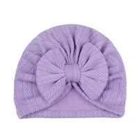 Chapeaux turban doux personnalisés avec nœud beignet pépinière hôpital casquettes bonnets bonnets pour bébé filles nouveau-nés nourrissons tout-petits