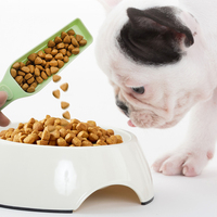 OEM ODM Ergonomique 7.4x1.57 pouces Tasse à mesurer pour aliments pour chiens Pet Food Scoop avec clip pour sac Stocké PP Matériel pour chien et chat