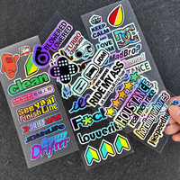 Impression Logo 3D transfert décalcomanie extérieur magnétique Transparent statique s'accrochent autocollant métal UV PET PVC vinyle personnalisé voiture autocollants