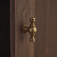 Poignées de meuble en laiton H59 de style français, poignées de tiroir, poignées en T avec logo personnalisé, quincaillerie de meuble pour cuisine et armoire