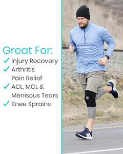 Ligament du ménisque déchiré et tendinite en cours d'exécution genouillère manchons de compression du genou enveloppement de soutien de la rotule ouvert pour hommes - Product Image 4