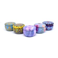 vide rond en fer blanc bougie pot en étain 2.2oz 4oz réutilisable en métal peut petit récipient en fer blanc pot utilisé
