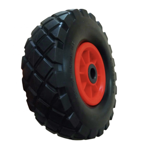 Roues en plastique mousse PU de haute qualité 4.10/3.50-4, logo personnalisé, <span class=keywords><strong>but</strong></span> de football portable, remplacement, nouveaux roulements à aiguilles - Product Image 1