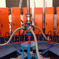Machine de remplissage automatique pneumatique anti-résidus pour bouteilles de GPL 25 kg avec moteur et système de pompe à vide